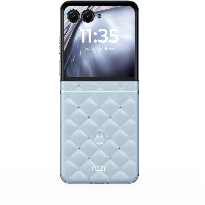Telefon MOTOROLA Razr 60 5G PB860080RO, 256GB, 8GB RAM, Dual SIM, Ice Melt + Casti Motorola Buds Loop, Swarovski - Imagine 20