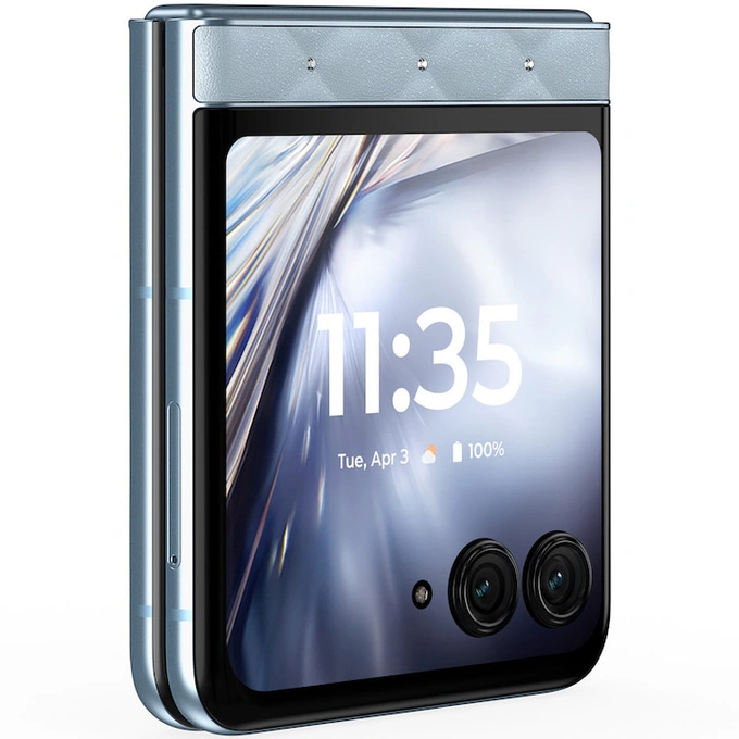 Telefon MOTOROLA Razr 60 5G PB860080RO, 256GB, 8GB RAM, Dual SIM, Ice Melt + Casti Motorola Buds Loop, Swarovski - Imagine 5