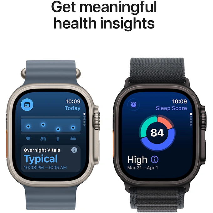 APPLE Watch Ultra 3, GPS + Cellular, Carcasa Black Titanium 49mm, Black Titanium Milanese Loop - Medium - Imagine 6