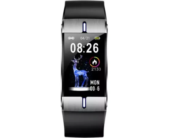 Bratara fitness MAXCOM FW34 SILVER BLACK, Android/iOS, Black/Silver - Imagine 1