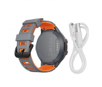 Smartwach HOCO Y107, 4G, Bluetooth, 1.28inch, Android / iOS, Portocaliu - Imagine 4
