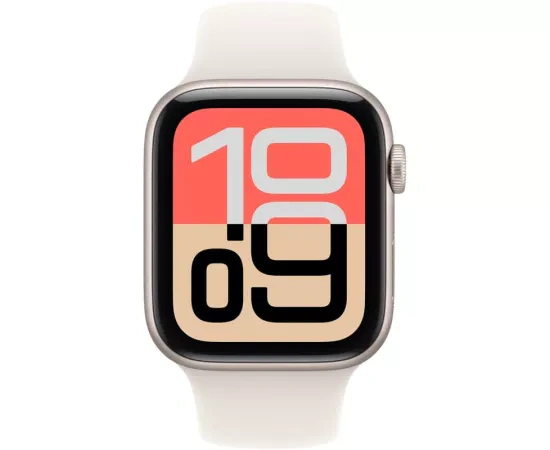 Smartwatch APPLE Seria SE 3 (2025), iOS, Silicon, 40 mm, S/M, Starlight - Imagine 2