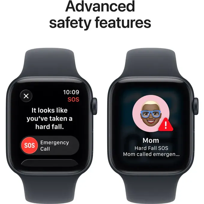 Smartwatch APPLE Seria SE 3 (2025), iOS, Silicon, 44 mm, M/L, Midnight - Imagine 5
