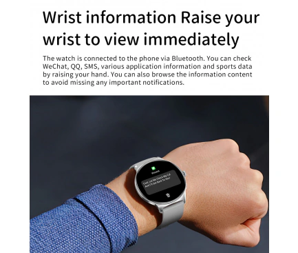 Smartwatch Blavec M01, Vesta Black - Imagine 4