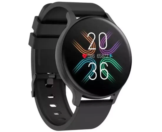 Smartwatch CANYON Badian CNS-SW68BB, 44.9 mm, Android/iOS, Bluetooth, Silicon, Black - Imagine 1