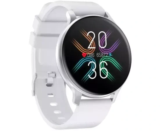 Smartwatch CANYON Bardian CNS-SW68SS, 44.9 mm, Android/iOS, Bluetooth, Silicon, White - Imagine 1