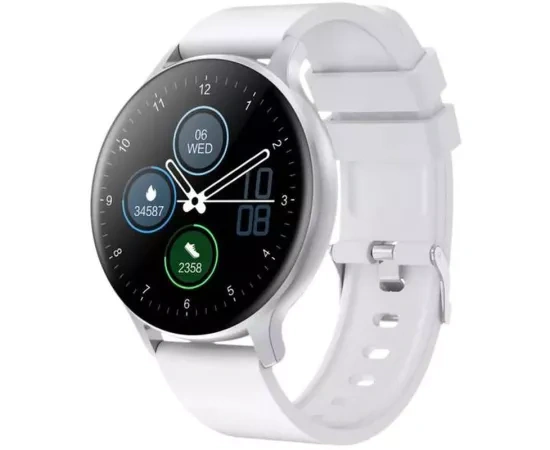 Smartwatch CANYON Bardian CNS-SW68SS, 44.9 mm, Android/iOS, Bluetooth, Silicon, White - Imagine 3