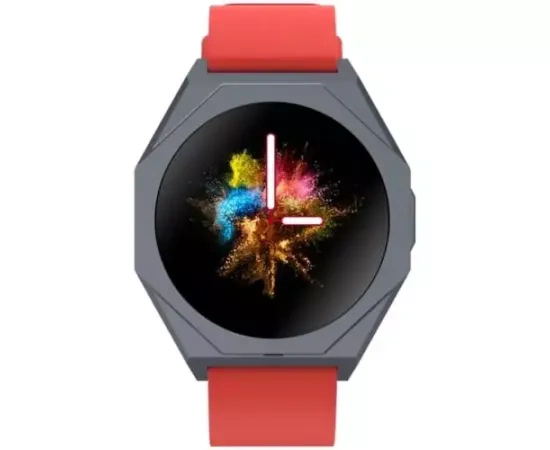 Smartwatch CANYON Otto SW-86, 42 mm, Android, Bluetooth, Silicon, Black/Red - Imagine 1