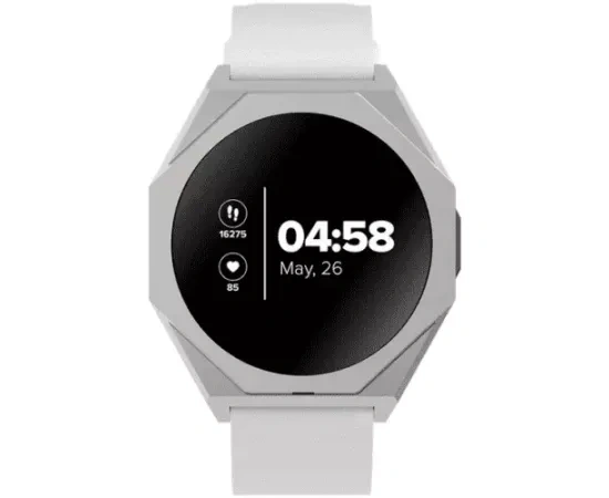 Smartwatch CANYON Otto SW-86 CNS-SW86SS, 42.4 mm, Android/iOS, Bluetooth, Silicon, White - Imagine 1
