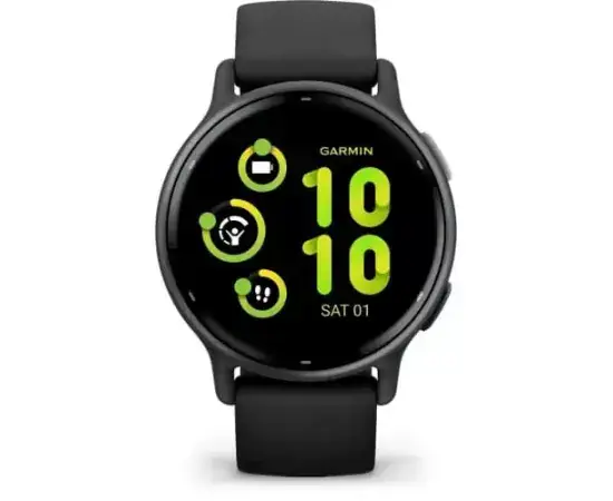 Smartwatch GARMIN Vivoactive 5 010-02862-10, Android/iOS, 42.2 mm, Bluetooth/GPS, Silicon, Black/Slate - Imagine 1