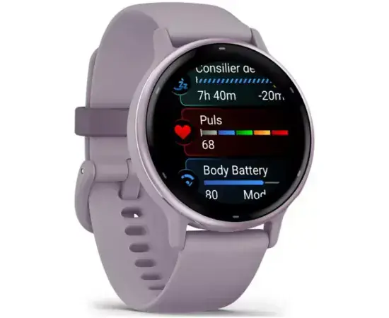 Smartwatch GARMIN Vivoactive 5 010-02862-13, Android/iOS, 42 mm, Bluetooth/GPS, Silicon, Metallic Orchid - Imagine 3