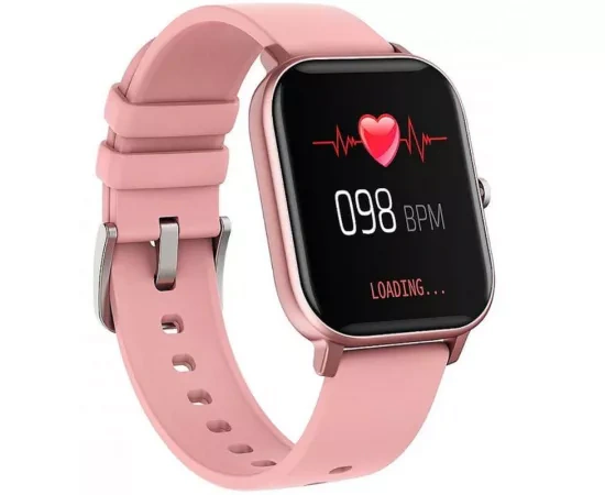 Smartwatch MAXCOM FW35 AURUM PINK GOLD, Android/iOS, Bluetooth, 36 mm, Silicon, Pink/Gold - Imagine 3