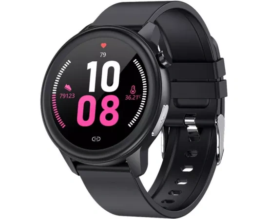 Smartwatch MAXCOM FW46 XENON BLACK, 33 mm, Android/iOS, Bluetooth, Piele sintetica, Black - Imagine 3