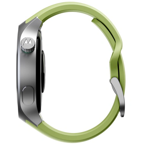 Smartwatch Motorola Moto Watch PG38C08264, 1.43 inch, Curea Silicon, Matte Silver - Imagine 4