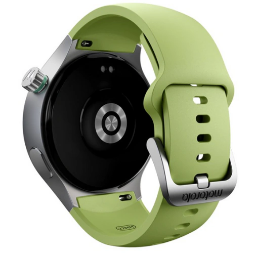 Smartwatch Motorola Moto Watch PG38C08264, 1.43 inch, Curea Silicon, Matte Silver - Imagine 5