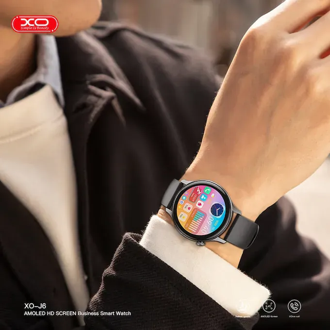 Smartwatch XO J6, Bluetooth 5.0, Black - Imagine 4