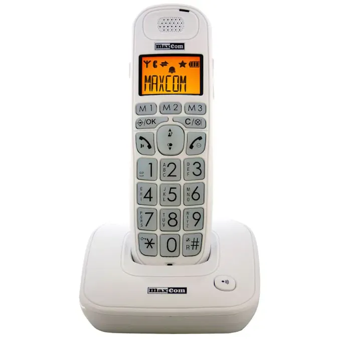 Telefon DECT Maxcom MC6800 White – Confort și claritate în fiecare apel - Imagine 1