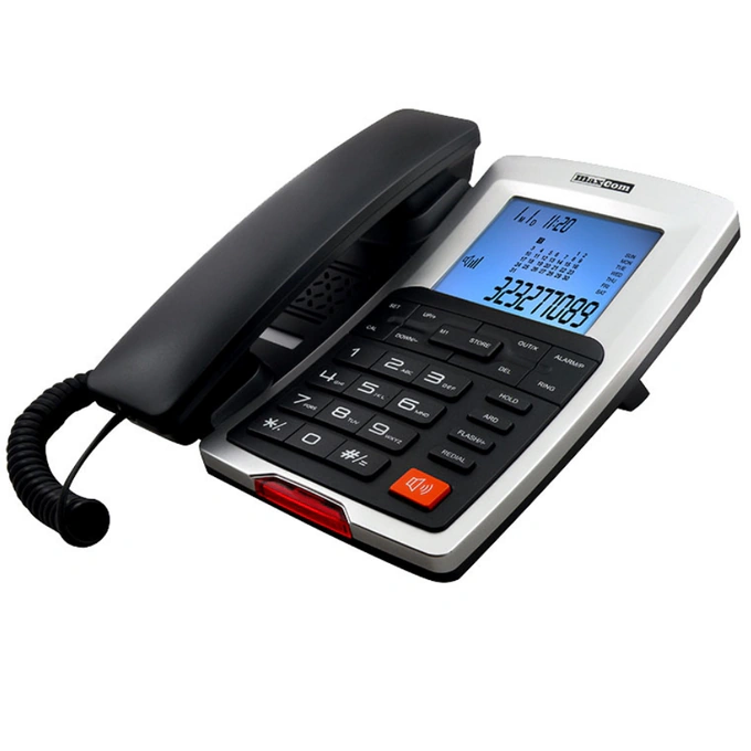 Telefon fix MAXCOM KXT709, Ecran albastru cu iluminare, 16 nivele de ajustare de contrast LCD - Imagine 1