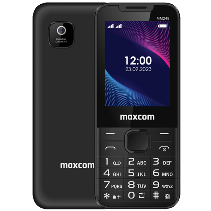 Telefon mobil MAXCOM MM248 Light, 4G, Black - Imagine 1