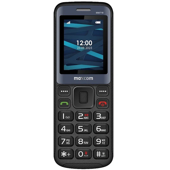 Telefon mobil MAXCOM MM718 Light, 4G, Dual SIM, Black - Imagine 1