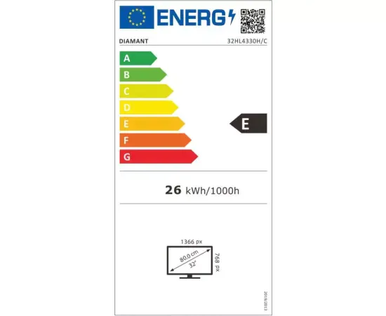 Televizor DLED Smart DIAMANT 32HL4330H/C, HD, 80 cm, Negru - Imagine 8
