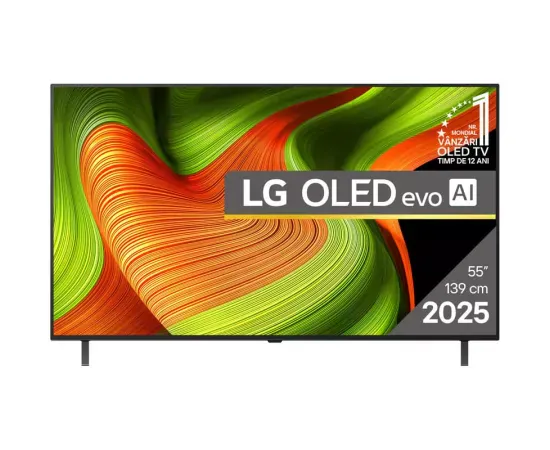 Televizor LED LG OLED55B53LA.AEU (Gama 2025), 4K Ultra HD, 139 cm, Negru - Imagine 1