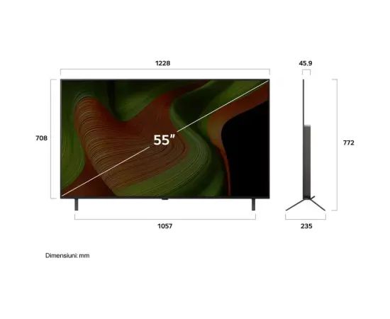 Televizor LED LG OLED55B53LA.AEU (Gama 2025), 4K Ultra HD, 139 cm, Negru - Imagine 7