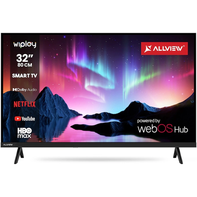 Televizor LED Smart ALLVIEW 32WiPlay6301-H, 80 cm, WebOS, HD, Clasa E, Black - Imagine 1
