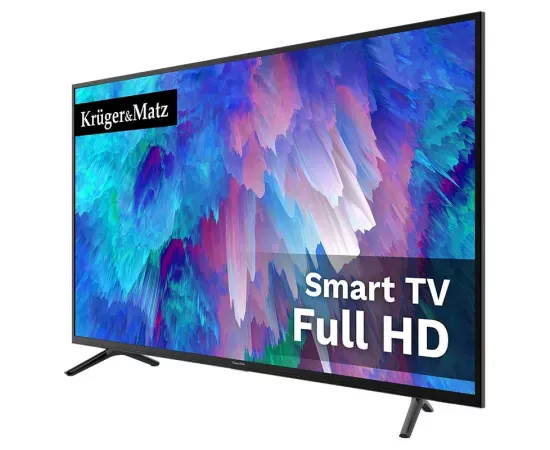KRUGER & MATZ Televizor LED Smart KRUGER & MATZ KM0240FHD-S6, Full HD, 102 cm, Negru - IT-Fashion.ro