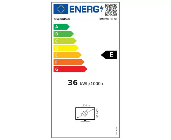 Televizor LED Smart KRUGER & MATZ KM0240FHD-S6, Full HD, 102 cm, Negru - Imagine 7