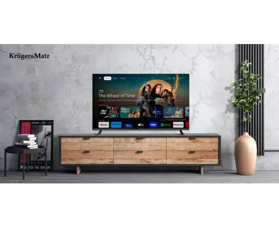 Televizor LED Smart KRUGER & MATZ KM0243FHD-SA Full HD, 108 cm, Negru - Imagine 6