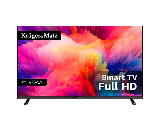Televizor LED Smart KRUGER & MATZ KM0243FHD-V2, Full HD, 108 cm, Negru - Imagine 1
