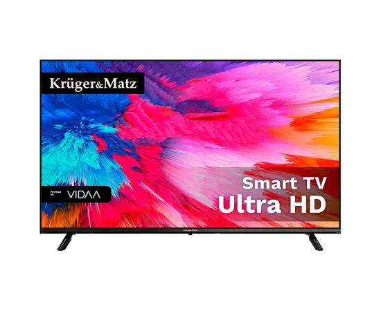 Televizor LED Smart KRUGER & MATZ KM0250UHD-V, 4K Ultra HD, 125 cm, Negru - Imagine 1