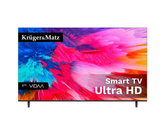 Televizor LED Smart KRUGER & MATZ KM0265UHD-V2, 4K Ultra HD, 165 cm, Negru - Imagine 1