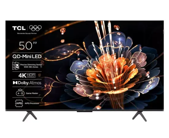 Televizor Mini LED SMART TCL 50C61KS, 4K Ultra HD, 127cm, Negru - Imagine 1