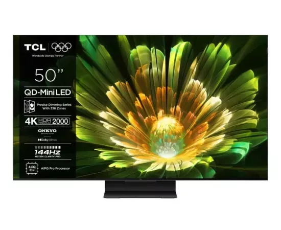 Televizor Mini LED SMART TCL 50Q7C, 4K Ultra HD, 127cm, Negru - Imagine 1