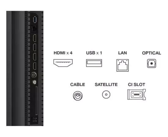 Televizor Mini LED SMART TCL 50Q7C, 4K Ultra HD, 127cm, Negru - Imagine 4