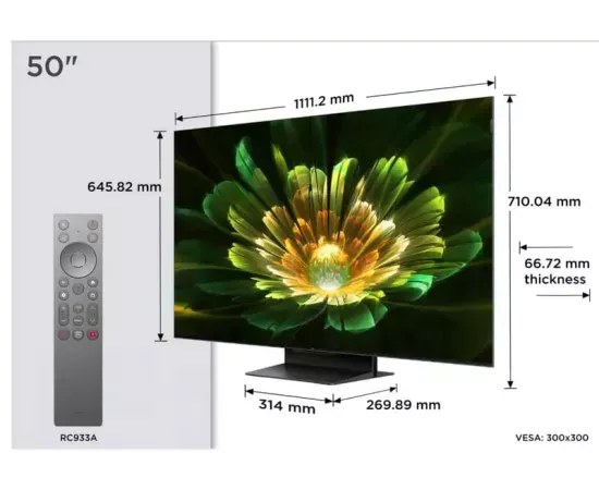 Televizor Mini LED SMART TCL 50Q7C, 4K Ultra HD, 127cm, Negru - Imagine 5