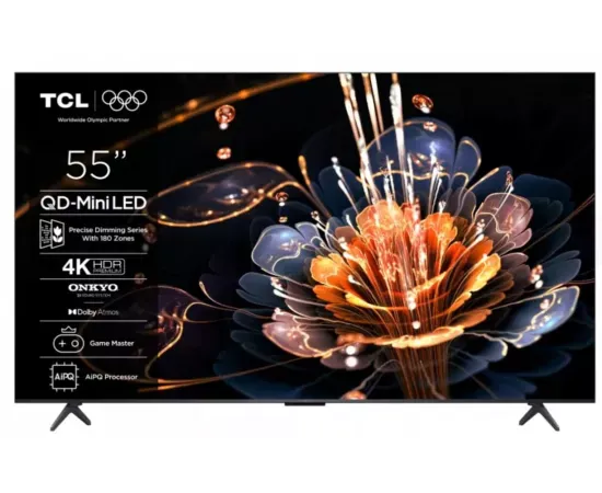 Televizor Mini LED SMART TCL 55C61KS, 4K Ultra HD, 139cm, Negru - Imagine 1
