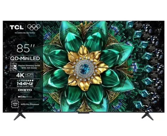 Televizor Mini LED SMART TCL 85Q6C - 215 cm, 4K UHD, Google TV - Imagine 1