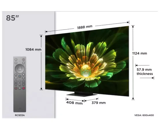 Televizor Mini LED TCL 85Q7C 215 cm (85”) 4K Ultra HD Smart Google TV - Imagine 5