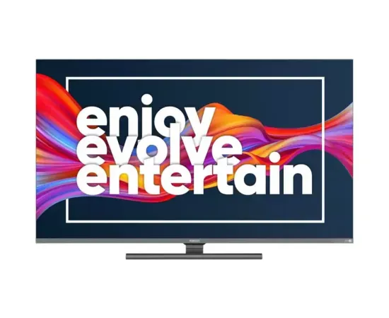 Televizor QLED Smart HORIZON 55HQ9730U/B, 4K Ultra HD, 139 cm, Gri/Negru - Imagine 1