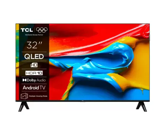 Televizor QLED Smart TCL 32V4C, HD, 80 cm, Negru - Imagine 1