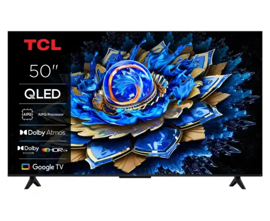 Televizor QLED SMART TCL 50T69C, 4K Ultra HD, 127 cm, Negru - Imagine 1