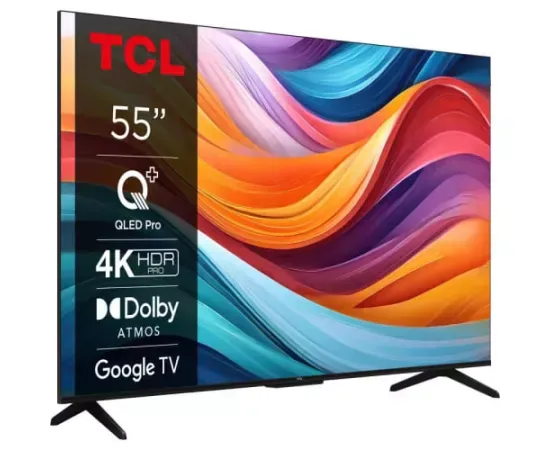 Televizor QLED Smart TCL 55T7B Ultra HD 4K, 139 cm, Negru - Imagine 2