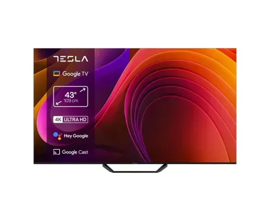 Televizor Smart DLED TESLA 43E655BUS, 109 cm, UHD, Google TV - Imagine 1