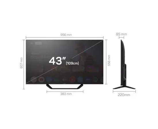 Televizor Smart DLED TESLA 43E655BUS, 109 cm, UHD, Google TV - Imagine 4