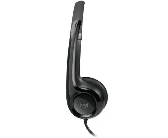 Casti cu fir LOGITECH H390 981-000406, USB, Black - Imagine 3