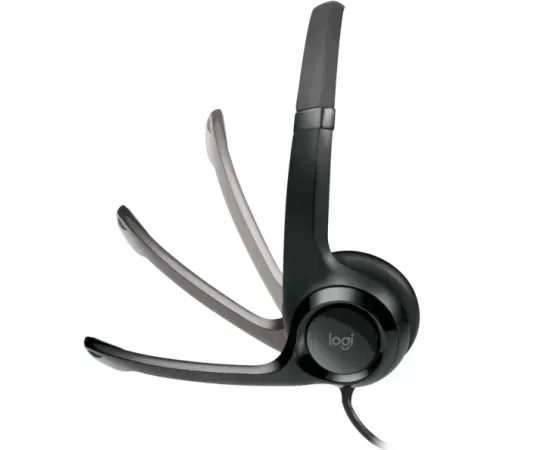 Casti cu fir LOGITECH H390 981-000406, USB, Black - Imagine 4
