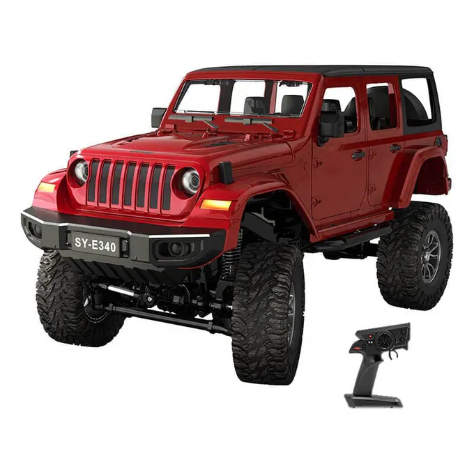 Masina RC DOUBLE EAGLE Jeep Crawler Pro RED_E340-003, 1:14, 800mAh, Raza de actiune >25 m, 6 km/h, Rosu - Imagine 1